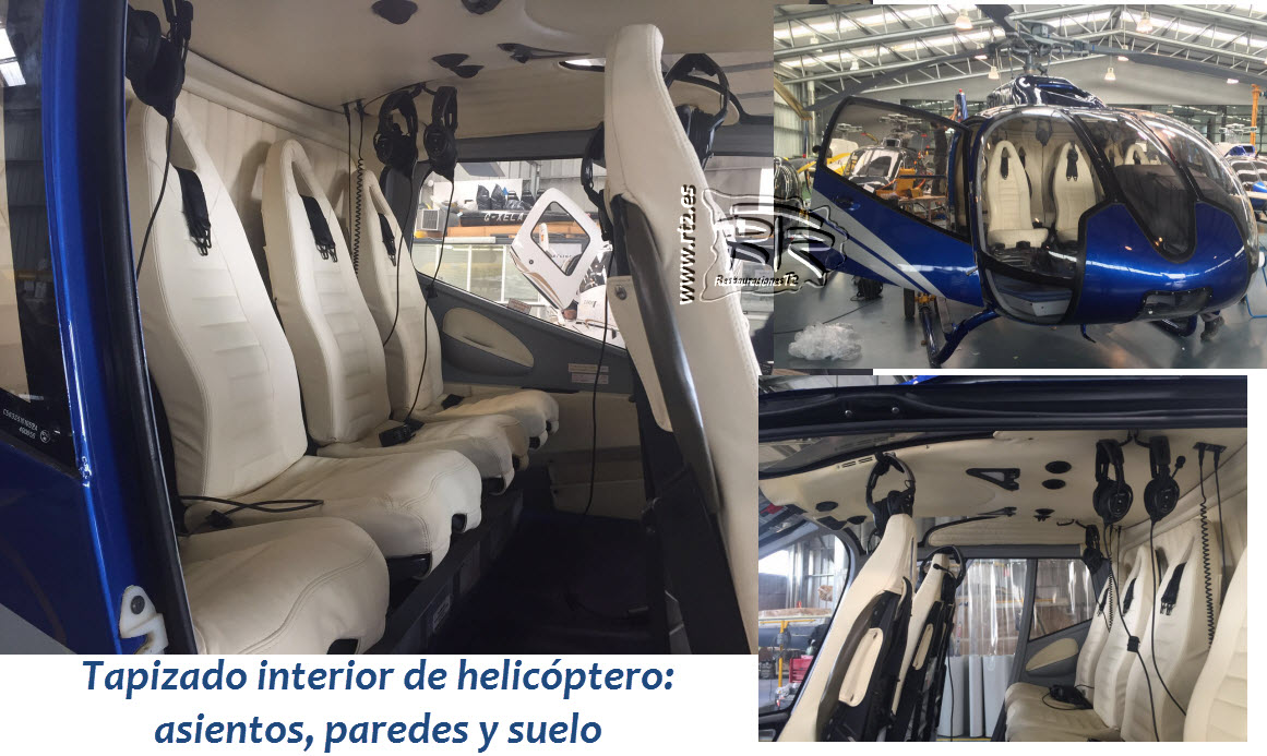 Tapicer&iacute;a piel ign&iacute;fuga helic&oacute;ptero