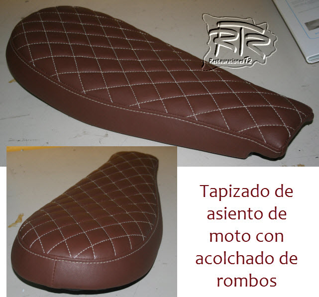 Tapizado asiento moto
acolchado rombos Tapizado asiento moto
acolchado rombos